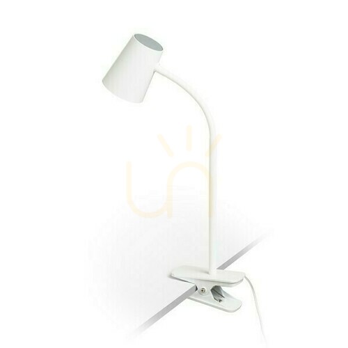 Prüfen Verina Dimm Clip-on Schreibtischlampe Weiß 230 V Led 4.5 W 100° 3000 K