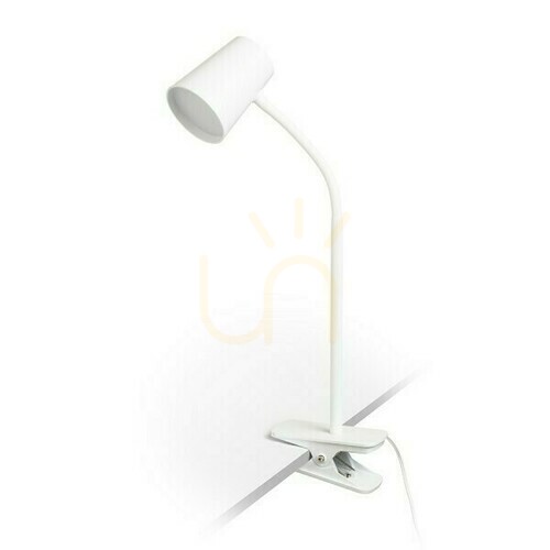 Prüfen Verina Dimm Clip-on Schreibtischlampe Weiß 230 V Led 4.5 W 100° 3000 K