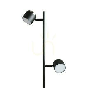 Rendl NOVA II R14277 LED-Stehleuchte, schwarz mit Chromdetails, 2 × 3,5 W, 3000 K small 1