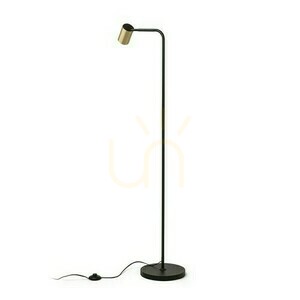 Flynn I Stehleuchte Schwarz/Messing gebürstet 230 V Led Gu10 9 W. small 1