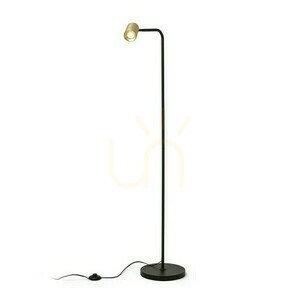 Flynn I Stehleuchte Schwarz/Messing gebürstet 230 V Led Gu10 9 W. small 4
