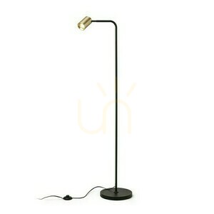 Flynn I Stehleuchte Schwarz/Messing gebürstet 230 V Led Gu10 9 W. small 5