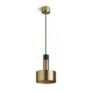 Divina Pendelleuchte Messing/Dekor Schwarz 230 V Led E27 5 W. small 4