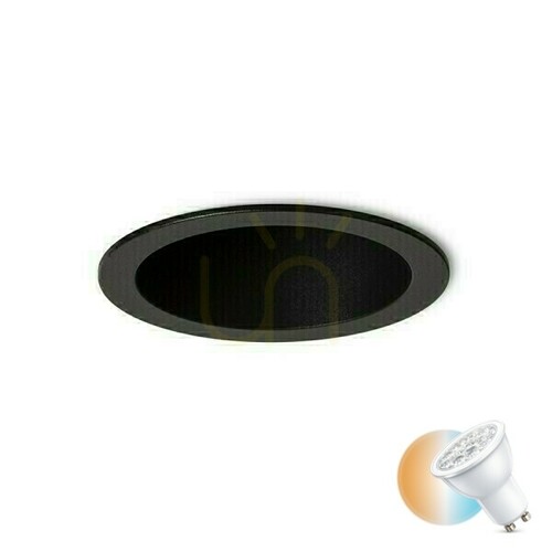 Prüfen Einbauleuchte Rendl ORCO R14258 GU10 9W schwarz, Ausschnitt 6,5 cm, Aluminium
