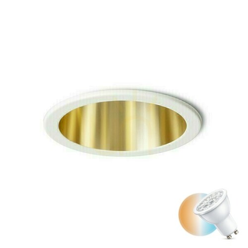 Prüfen Einbauleuchte Rendl ORCO R14257 weiß/goldfarben GU10 6,8 cm