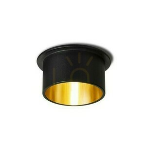 Orta Deckeneinbauleuchte Schwarz/Gold 230 V Led Gu10 9 W. small 1