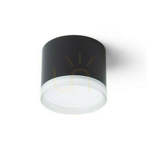 Prüfen Downlight Mema Ceiling Schwarz Satin Acryl 230 V Led Gx53 7 W.