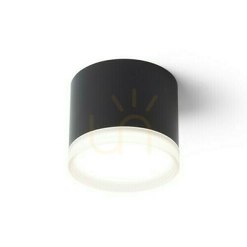 Prüfen Downlight Mema Ceiling Schwarz Satin Acryl 230 V Led Gx53 7 W.