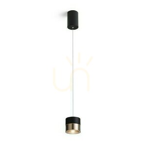 Juniper Pendelleuchte mit verstellbarer Höhe Schwarz/Gold 230 V Led 15 W 30° 3000 K 0 Juniper Pendelleuchte mit verstellbarer Höhe Schwarz/Gold 230 V Led 15 W 30° 3000 K small 0