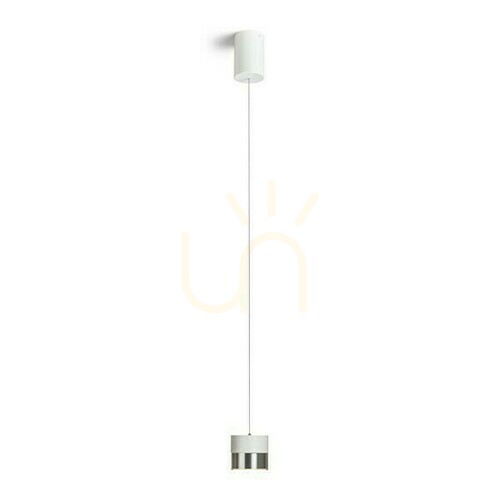 Prüfen Juniper Pendelleuchte mit Höhenverstellung Weiß Chrom 230 V Led 15 W 30° 3000 K