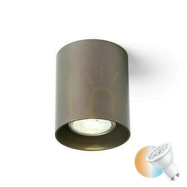 Mantova I Deckendownlight Gebürstete Bronze 230 V Led Gu10 7 W.
