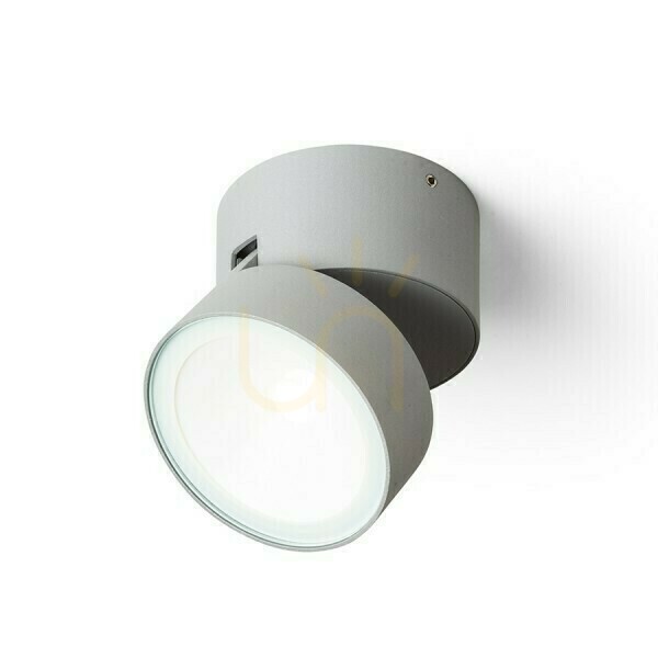 Anzeige Wandleuchte Flavio R Aufputz Licht Grau 230 V Led 6 W 110° ip54 3000 K Wandleuchte Flavio R Aufputz Licht Grau 230 V Led 6 W 110° ip54 3000 K