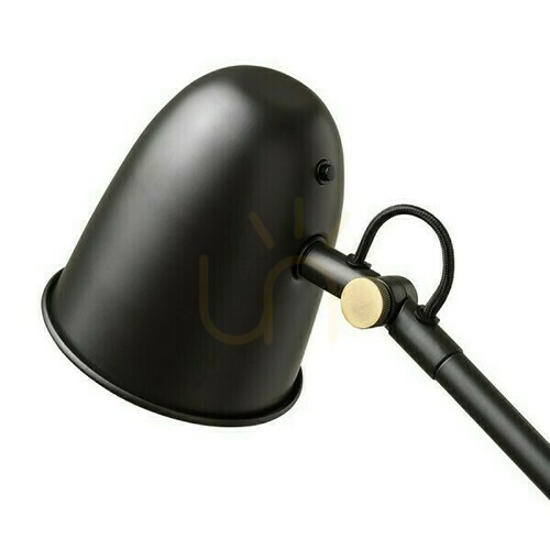 Prüfen Danny Stehlampe Schwarz Messing 230 V Led E14 5 W.