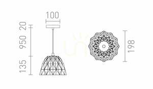 Pendelleuchte NAPLES aus Beton geometrisch Ø19,8 cm E27 Rendl R14183 small 6