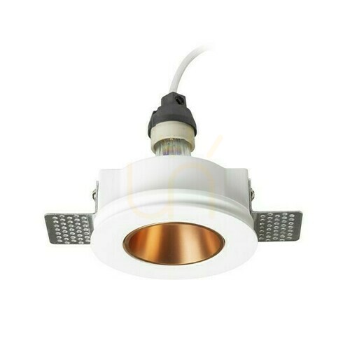 Prüfen Daytona Einbauleuchte Fixed Gips/Kupfer gebürstet 230 V Led Gu10 8 Watt.