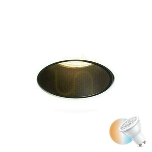 Einbauleuchte Daytona Fixed Gypsum/Schwarz 230 V Led Gu10 8 W. 0 Einbauleuchte Daytona Fixed Gypsum/Schwarz 230 V Led Gu10 8 W. small 0