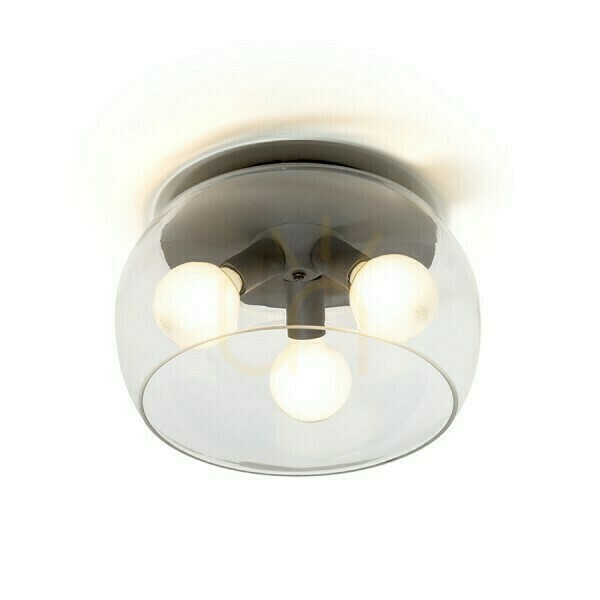 Prüfen Plafond Amanda Ceiling Schwarz Mattes Klarglas 230 V Led E27 3x15 W. Plafond Amanda Ceiling Schwarz Mattes Klarglas 230 V Led E27 3x15 W.