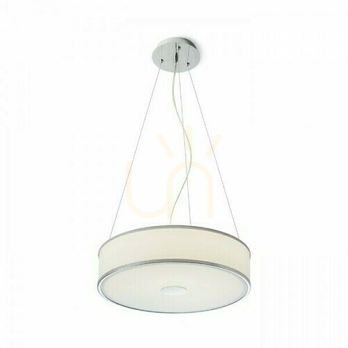 Prüfen Rendl CASSABLANCA LED-Pendelleuchte 40 cm, Chrom, 35 W, 3000 K – R14551