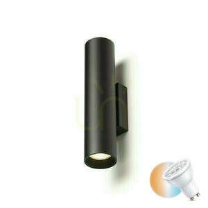 Wandleuchte Luke Schwarz 230 V Led Gu10 2x7 W. small 0