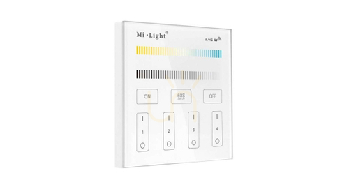 Prüfen Mi-Light Wandpanel 230V RF 2.4G 4 STR CCT T2