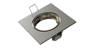 ELAR Leuchte gegossen quadratisch beweglich satiniert chrom small 1