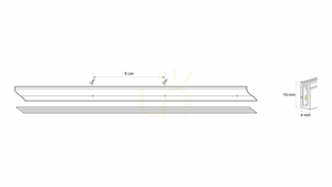 Neon LED Flex 3Y 4x10 140 LED/m 12W/m 24V CW, 5m small 1