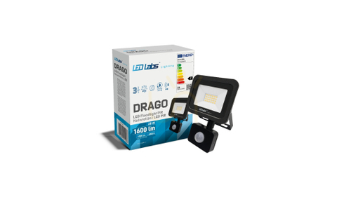 Prüfen DRAGO 20W NW IP44 SLIM PIR LED Scheinwerfer