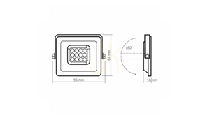 LED-Scheinwerfer VIDEX LUCA 10 W 5000 K IP65, weiß small 3