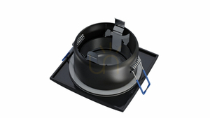 XANA Leuchte gegossen quadratisch fest schwarz IP44 small 5