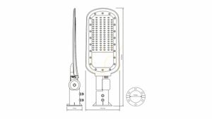 Stellar2 60W 6600lm NW IP66 LED-Straßenlampe small 1