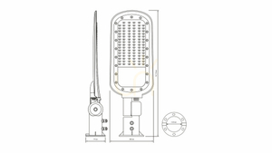 Stellar2 200W 22000 lm NW IP66 LED-Straßenlampe small 1