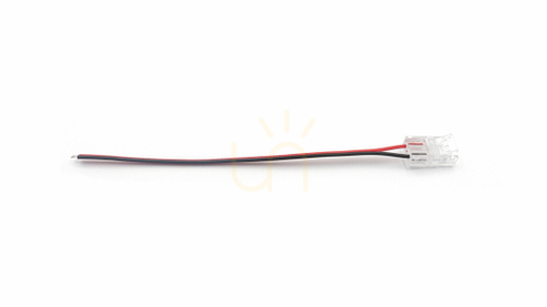 Prüfen LED PRO B MINI Stecker für 8mm einfarbige LED Streifen 1-seitig mit Draht