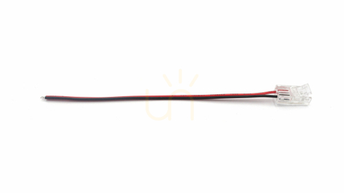 Prüfen LED PRO B MINI Stecker für einfarbige COB 8 mm LED Streifen 1-seitig mit Draht