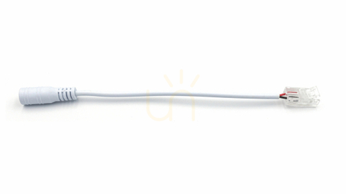 Prüfen LED PRO D MINI Stecker für 8 mm einfarbige COB LED Streifen - DC 2.1/5.5 Buchse
