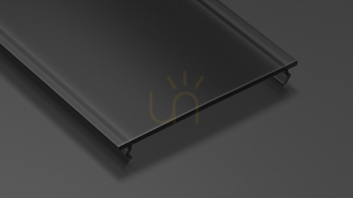 Prüfen Lampenschirm für LED-Profil LUMINES WIDE PMMA schwarz 2 m