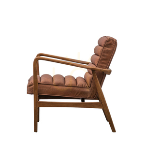 Sessel Datsun aus braunem Vintage-Leder 70 × 76 × 80 cm – Gallery Direct small 4
