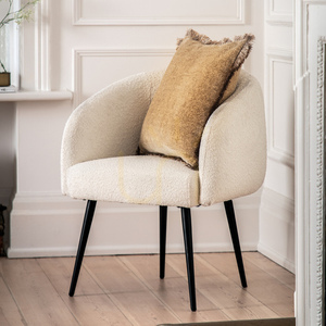 Gallery Direct Bugatti Bouclé-Sessel off white 69 × 64 × 81 cm small 2