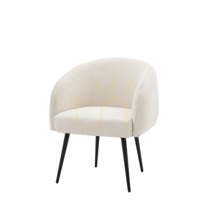 Gallery Direct Bugatti Bouclé-Sessel off white 69 × 64 × 81 cm small 5