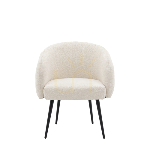 Prüfen Gallery Direct Bugatti Bouclé-Sessel off white 69 × 64 × 81 cm
