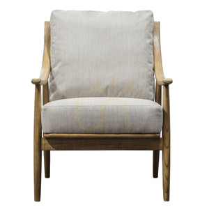 Sessel Gallery Direct Reliant aus Naturleinen und Esche 63 × 81,5 × 90 cm small 0