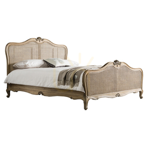 Gallery Direct Chic Cane Bett 180 × 200 cm aus Mindy-Esche, Weathered small 0