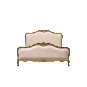 Polsterbett Gallery Direct Chic Weathered 180 × 200 cm aus Leinen und Mindy-Esche small 0