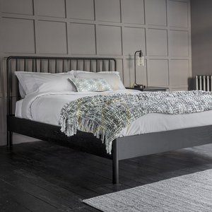Spindelbett Gallery Direct Wycombe 4'6 schwarz Eiche 145x197 cm 1 Spindelbett Gallery Direct Wycombe 4'6 schwarz Eiche 145x197 cm small 1