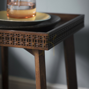 Nachttisch Gallery Direct Boho Retreat braun Mango-Mahagoni 46x46x66,5 cm small 2