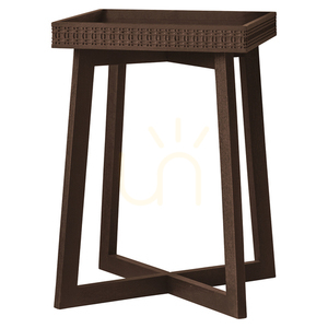Nachttisch Gallery Direct Boho Retreat braun Mango-Mahagoni 46x46x66,5 cm small 0