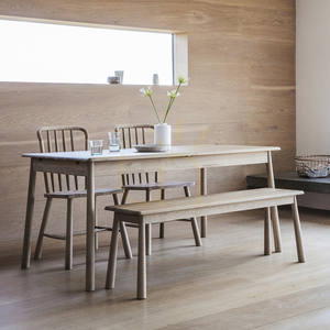 Esszimmerbank Gallery Direct Wycombe Eiche massiv 130 cm nordisch small 4