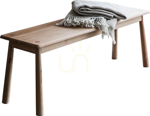 Prüfen Esszimmerbank Gallery Direct Wycombe Eiche massiv 130 cm nordisch