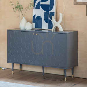 Schrank Gallery Direct Holbrook 2-türig grau 120x40x79 cm MDF Eiche Messing 1 Schrank Gallery Direct Holbrook 2-türig grau 120x40x79 cm MDF Eiche Messing small 1