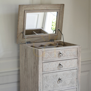 Kommode Gallery Direct Mustique 5 Schubladen Mindy Ash Natur 60 x 45 x 115 cm small 2