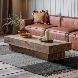 Couchtisch Gallery Direct Iowa Mango-Holz natur 150x60 cm small 1